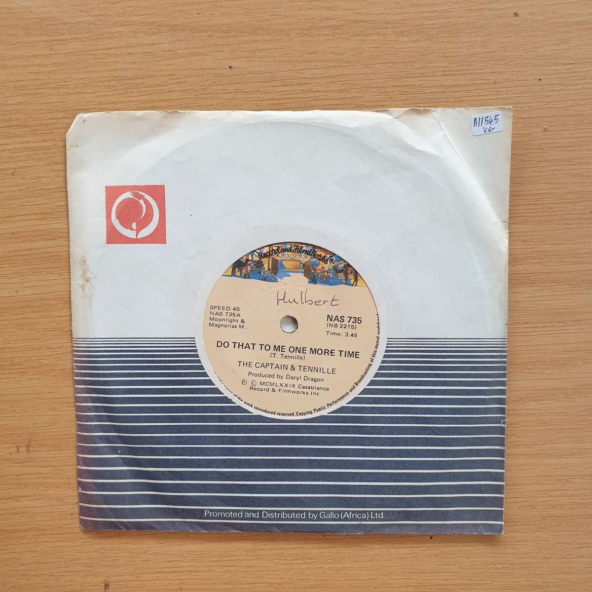 The Captain & Tennille  Do That To Me One More Time | Vinyl 7" Single | (VG+)
