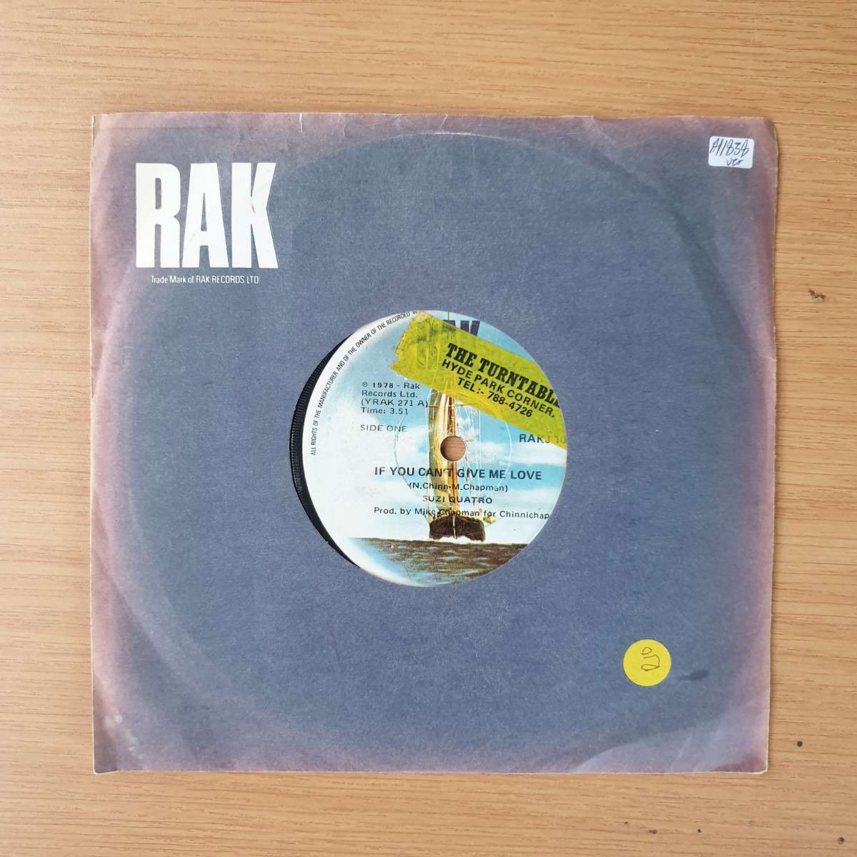Suzi Quatro  If You Can't Give Me Love | Vinyl 7" Single | (VG+)
