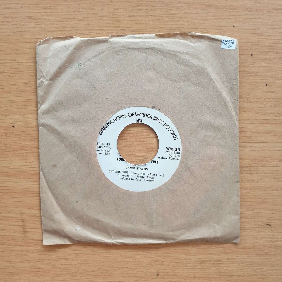 Candi Staton  Young Hearts Run Free | Vinyl 7" Single | (VG+)