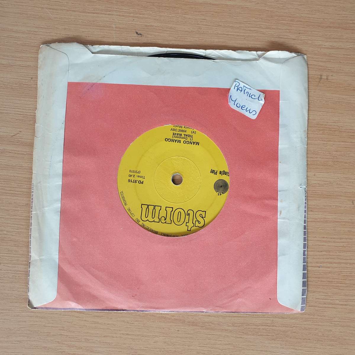 Tidal Wave  Mango Mango | Vinyl 7" Single | (VG+)