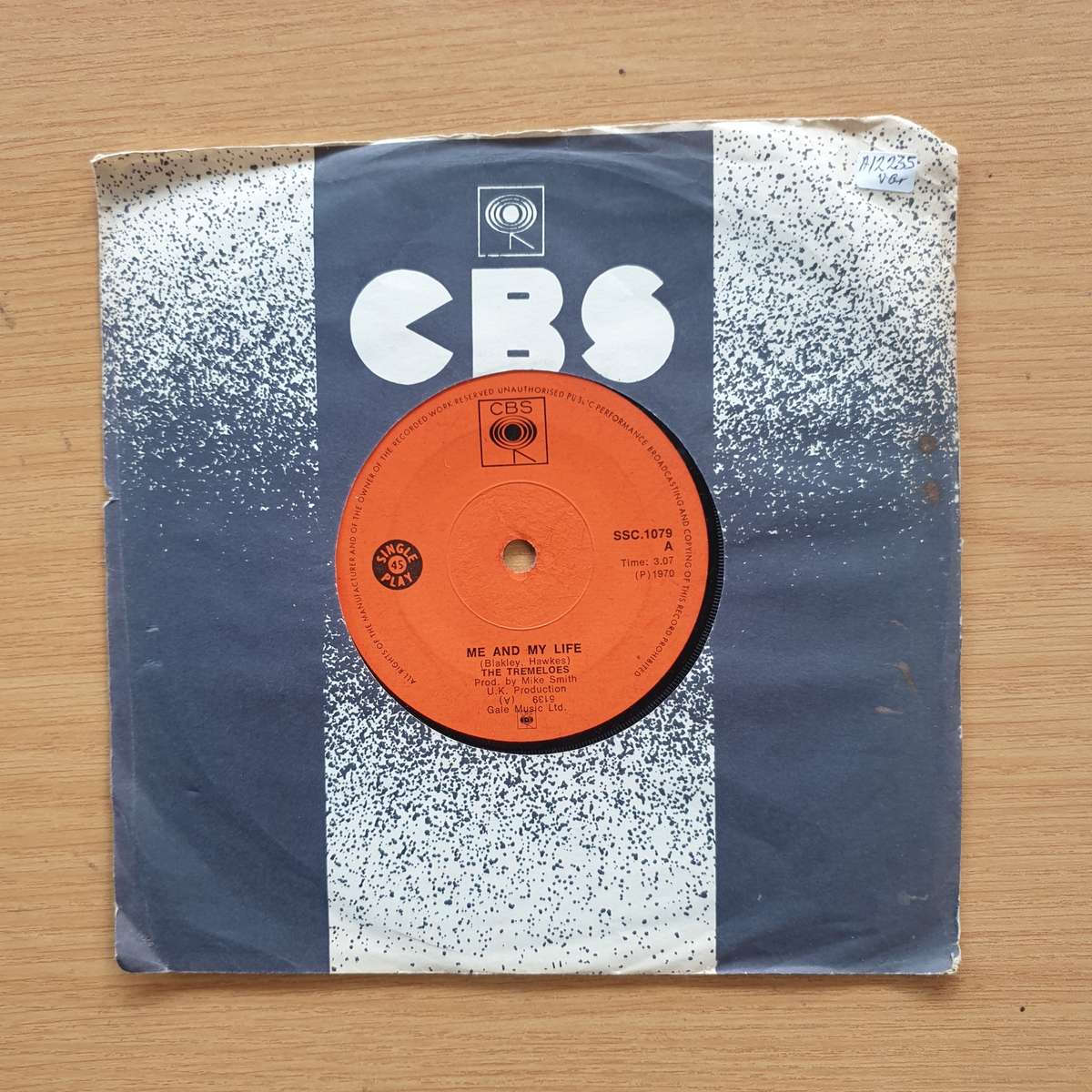 The Tremeloes  Me And My Life | Vinyl 7" Single | (VG+)