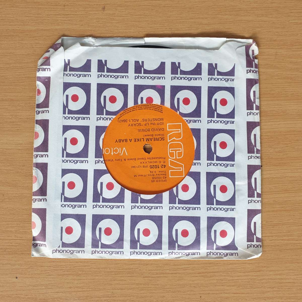 David Bowie  Fashion / Scream Like A Baby | Vinyl 7" Single | (VG+)