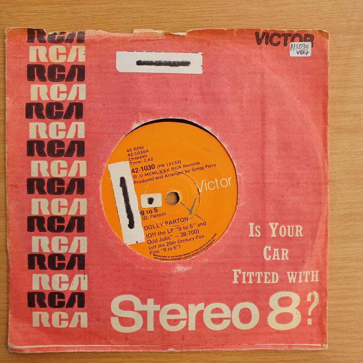 Dolly Parton  9 To 5  | Vinyl 7" Single | (VG+)