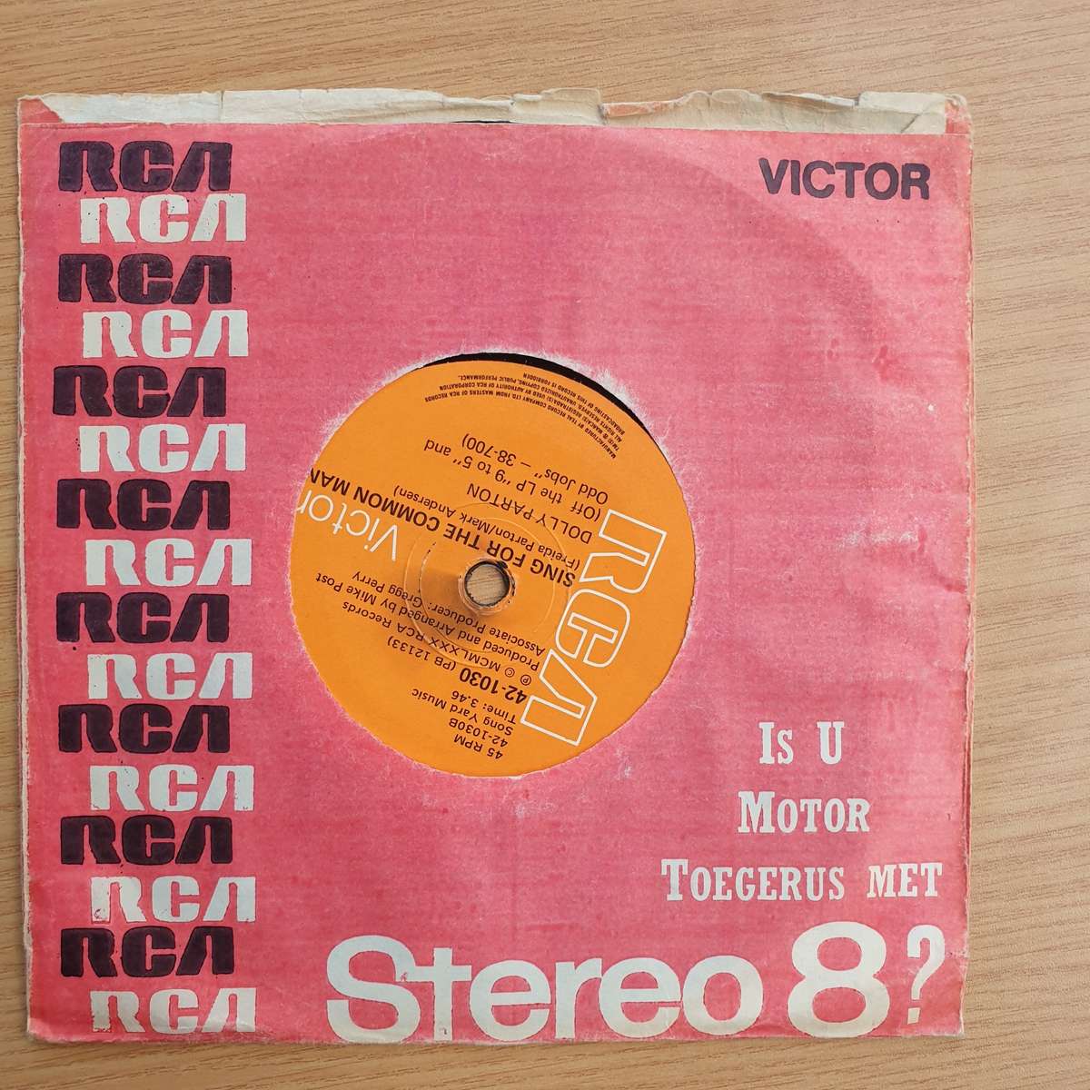 Dolly Parton  9 To 5  | Vinyl 7" Single | (VG+)