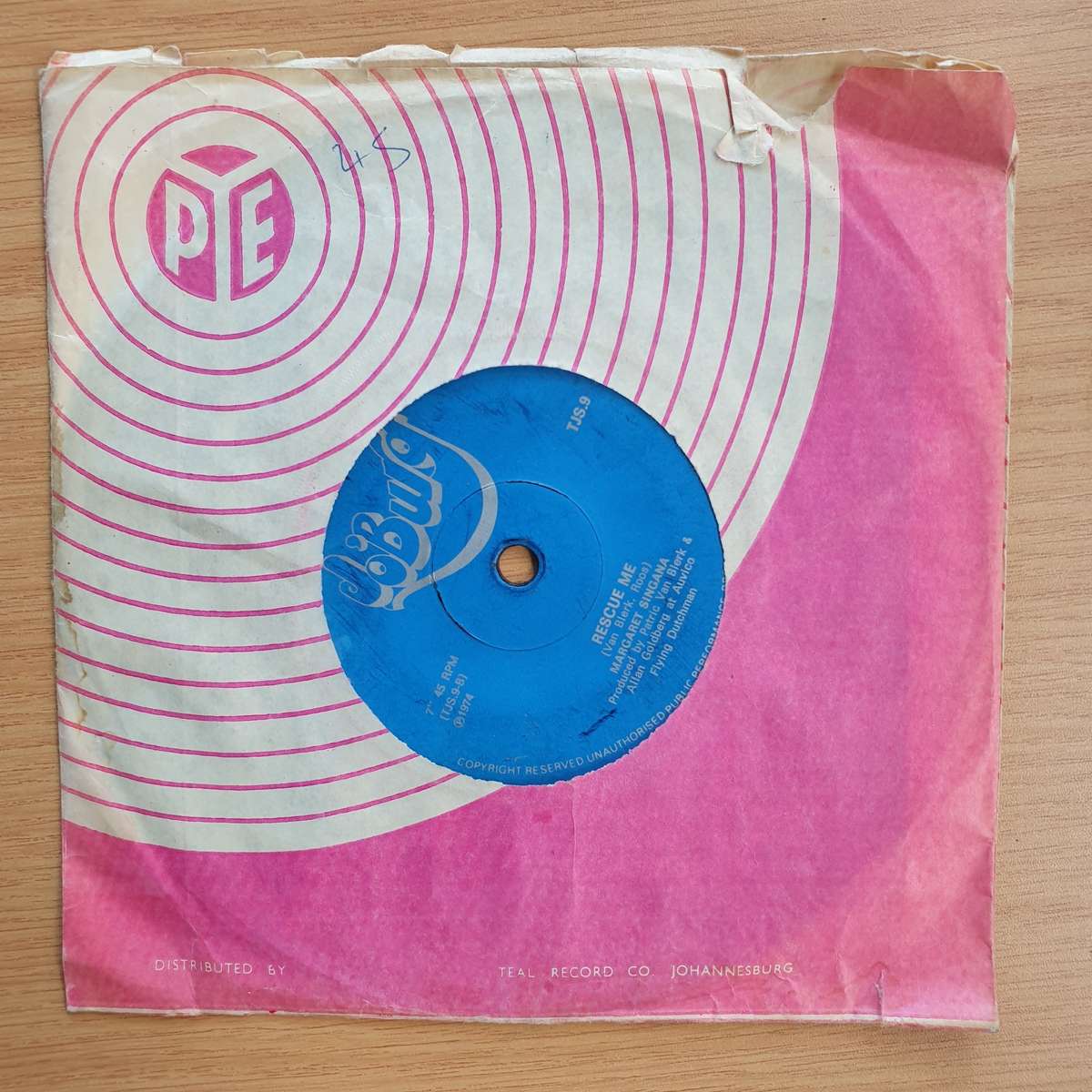Margaret Singana  Oh My My / Rescue Me  | Vinyl 7" Single | (VG+)