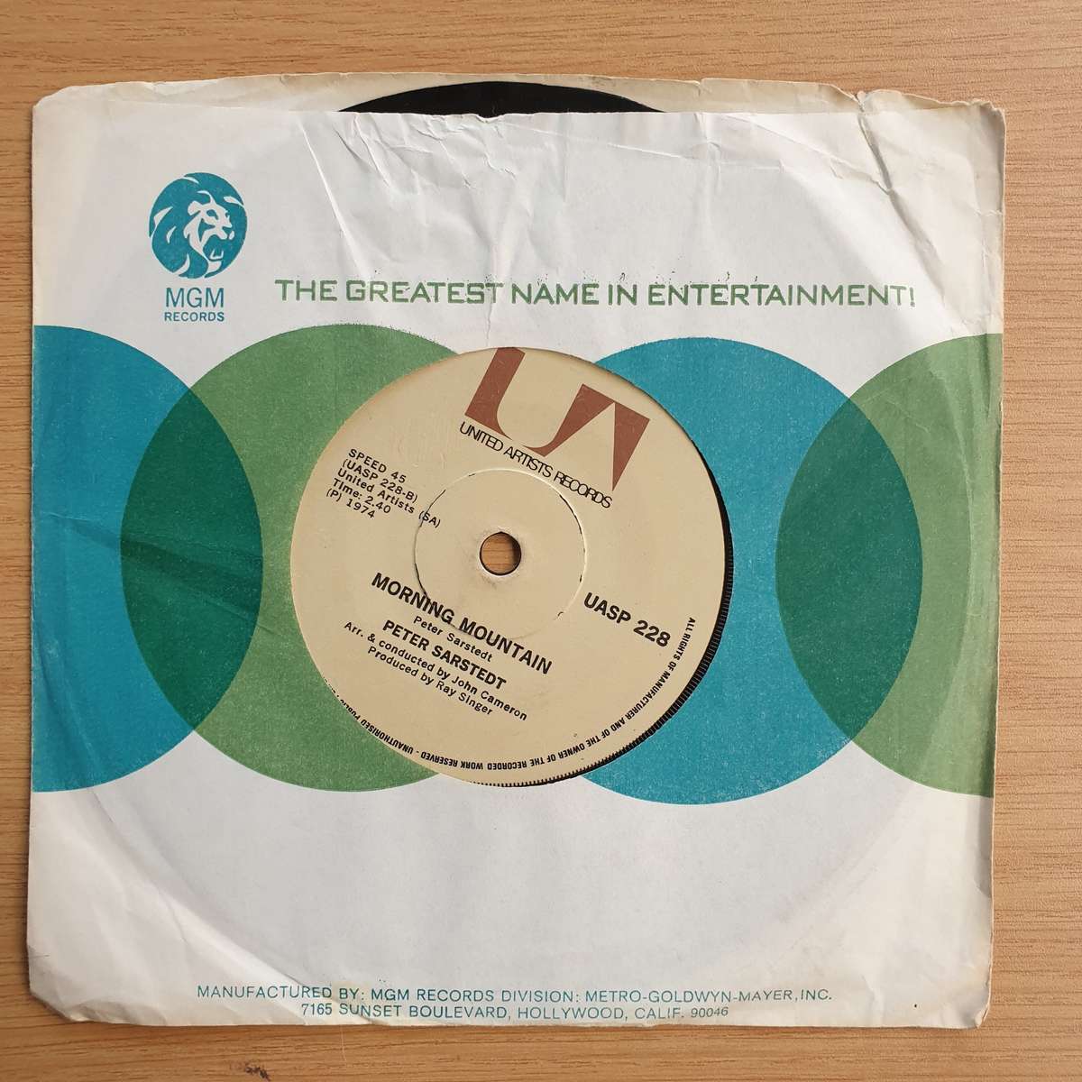 Peter Sarstedt  Where Do You Go To My Lovely  | Vinyl 7" Single | (VG+)