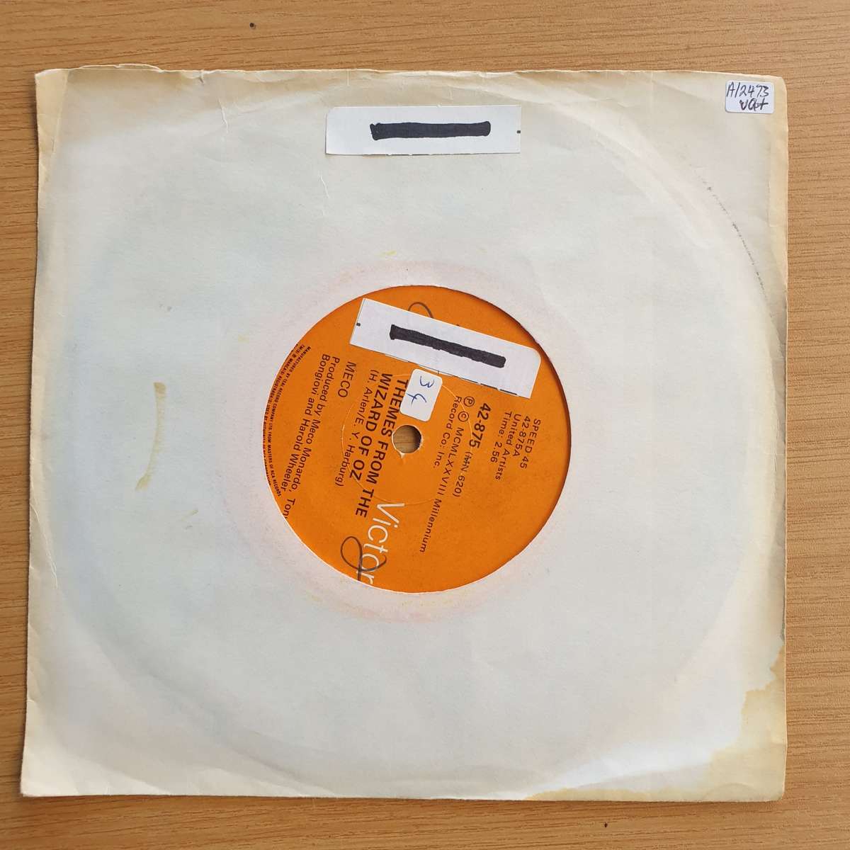 Meco   Themes From The Wizard Of Oz / Fantasy  | Vinyl 7" Single | (VG+)