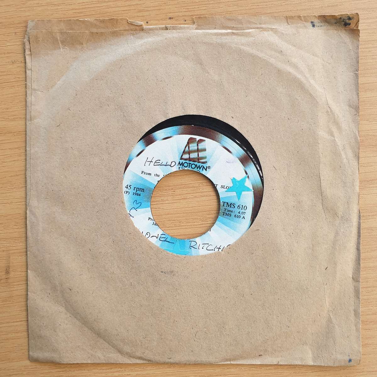 Lionel Richie  Hello / You Mean More To Me   | Vinyl 7" Single | (VG+)