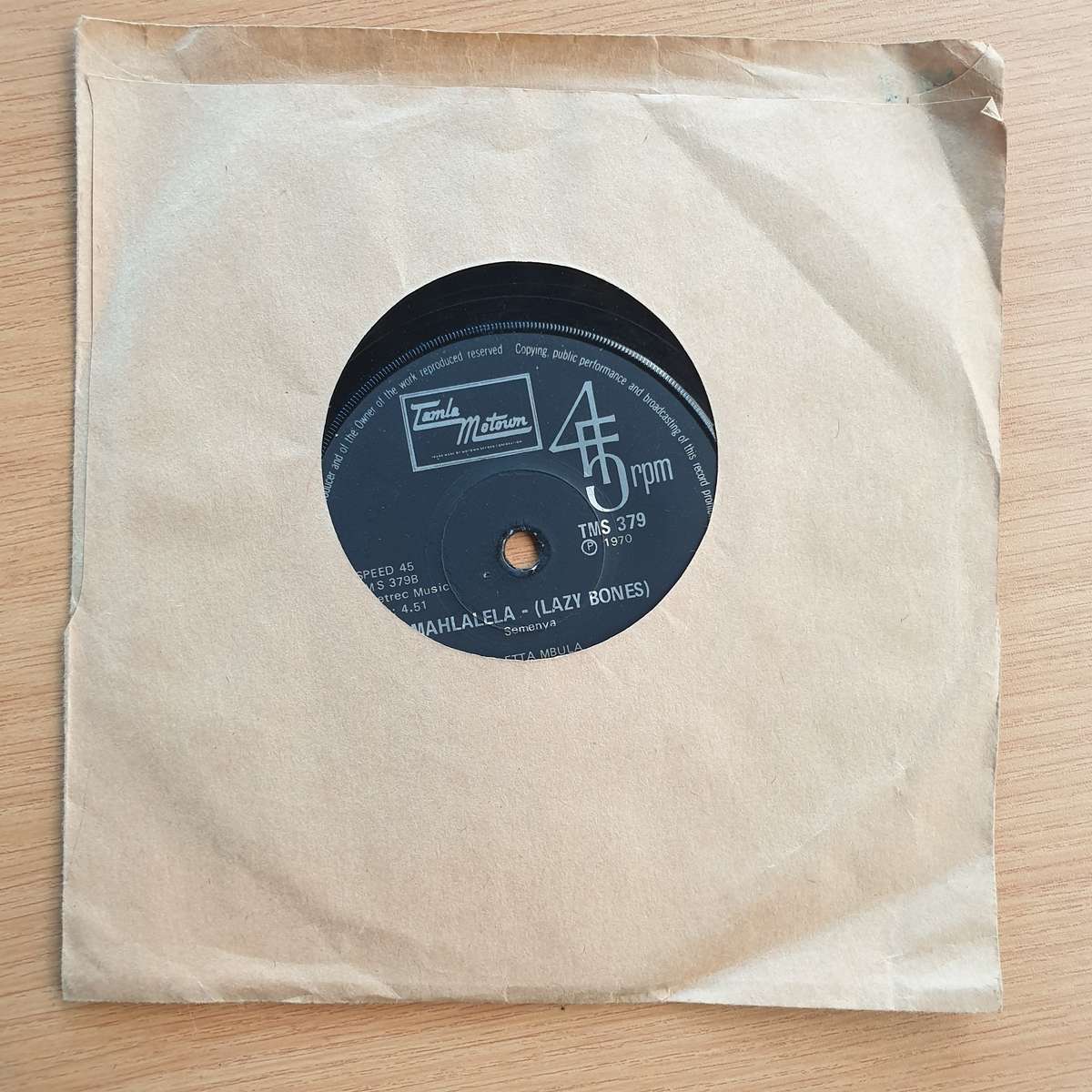 Letta Mbula  I Need Your Love / Mahlalela - (Lazy Bones)   | Vinyl 7" Single | (VG+)
