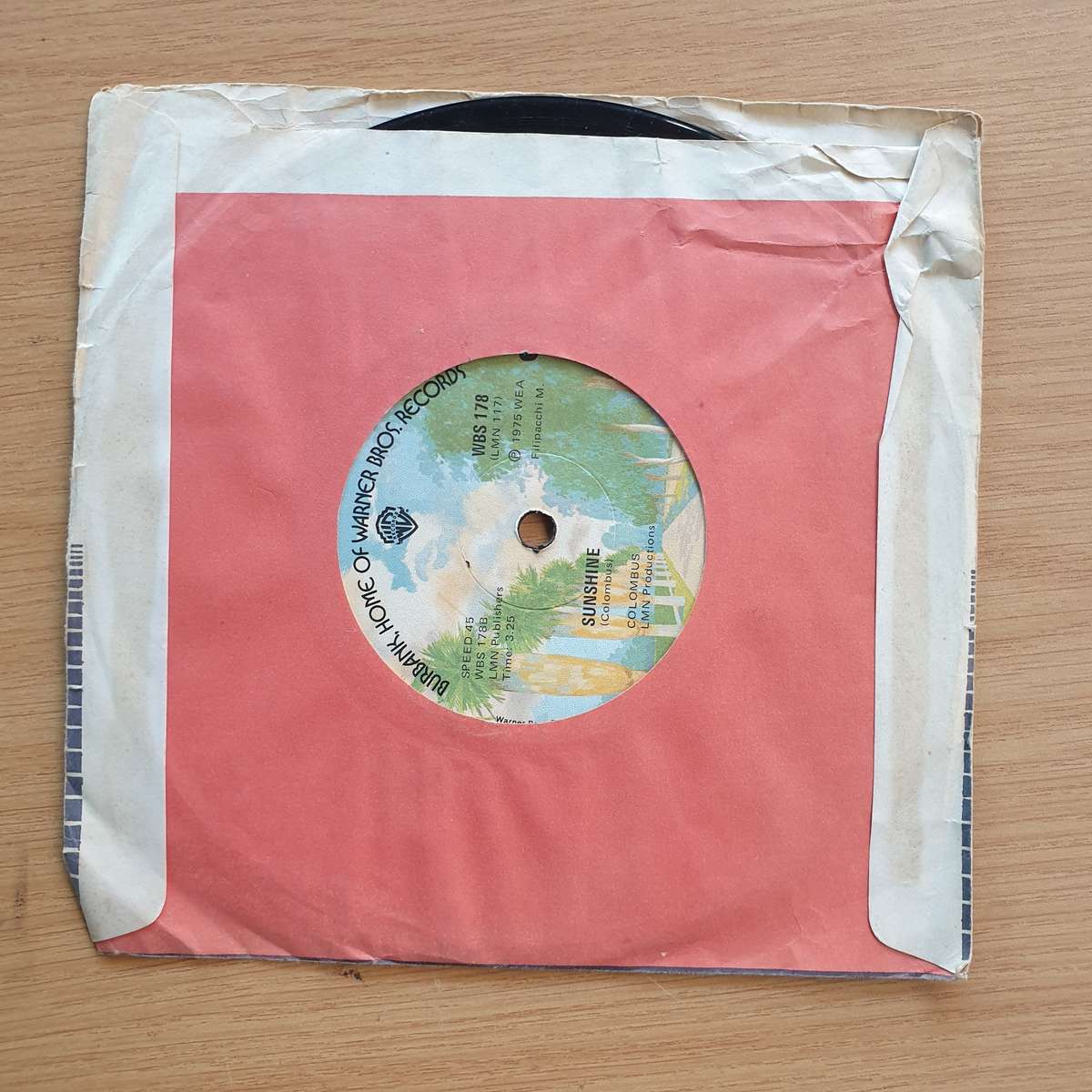 Colombus  Milky Ways / Sunshine  | Vinyl 7" Single | (VG+)