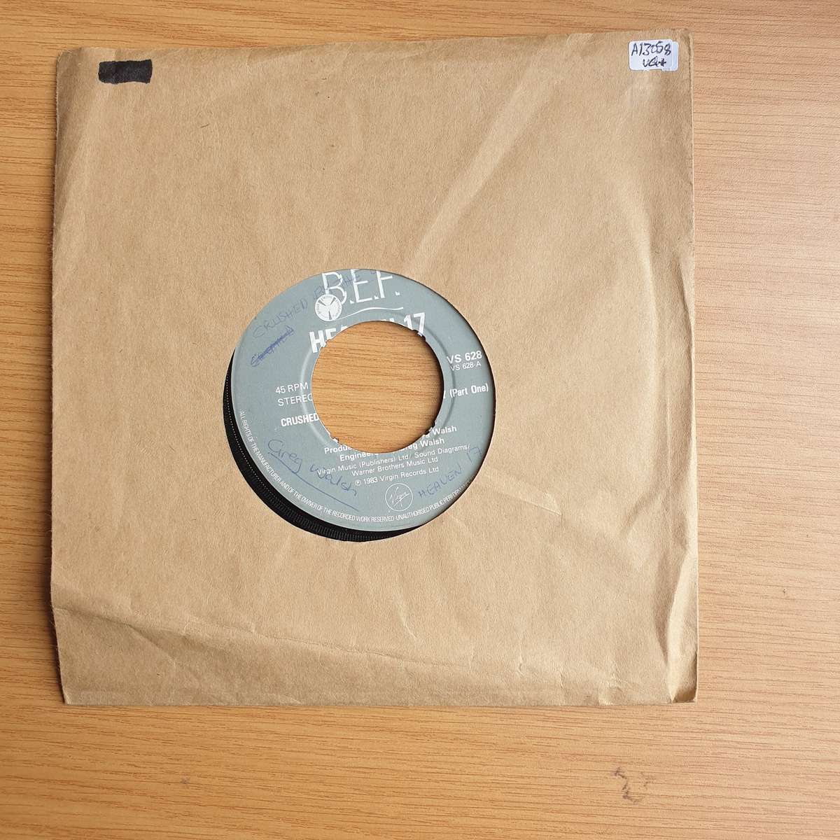 Heaven 17  Crushed By The Wheels Of Industry | Vinyl 7" Single | (VG+)