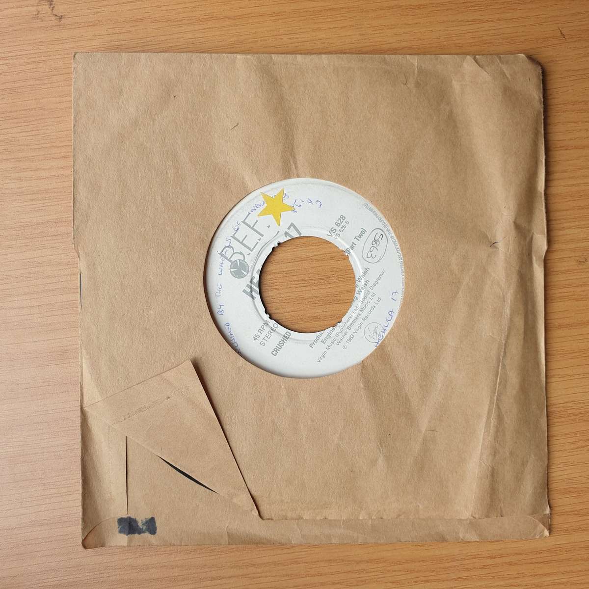Heaven 17  Crushed By The Wheels Of Industry | Vinyl 7" Single | (VG+)