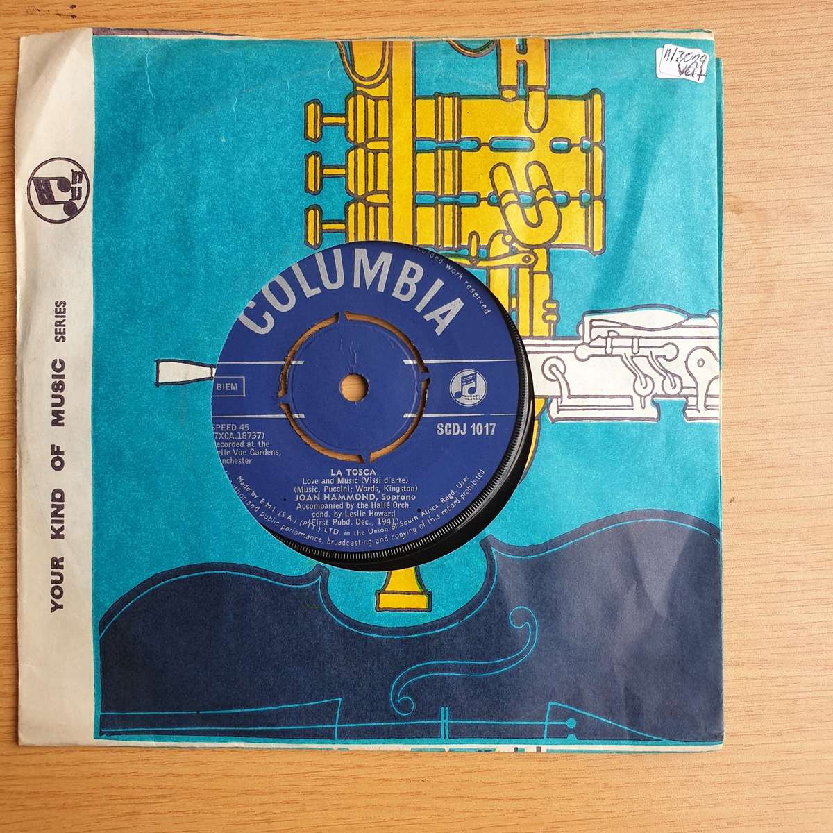 Joan Hammond  La Tosca / Gianni Schicchi | Vinyl 7" Single | (VG+)