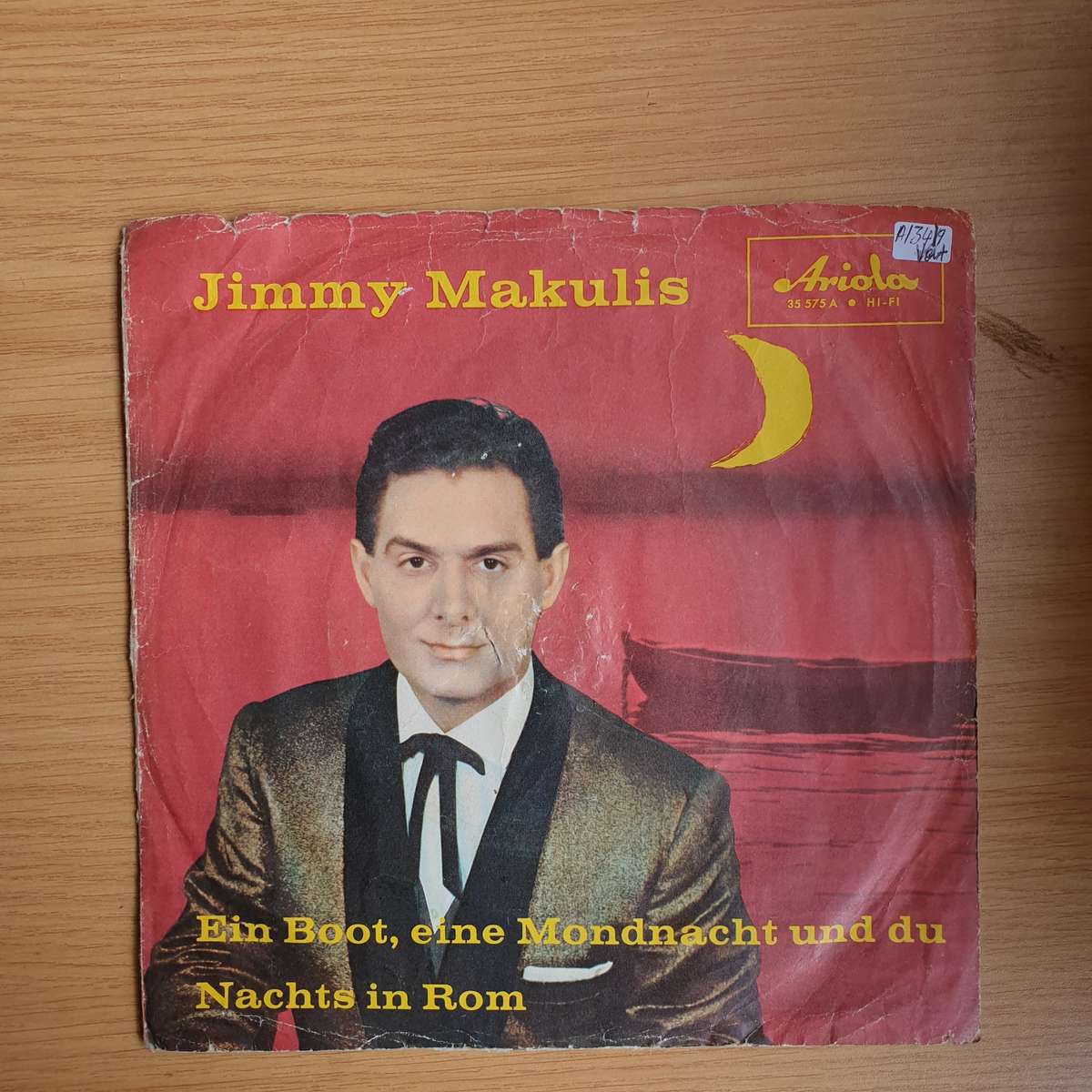 Jimmy Makulis  Ein Boot, Eine Mondnacht Und Du / Nachts In Rom | Vinyl 7" Single | (VG+)