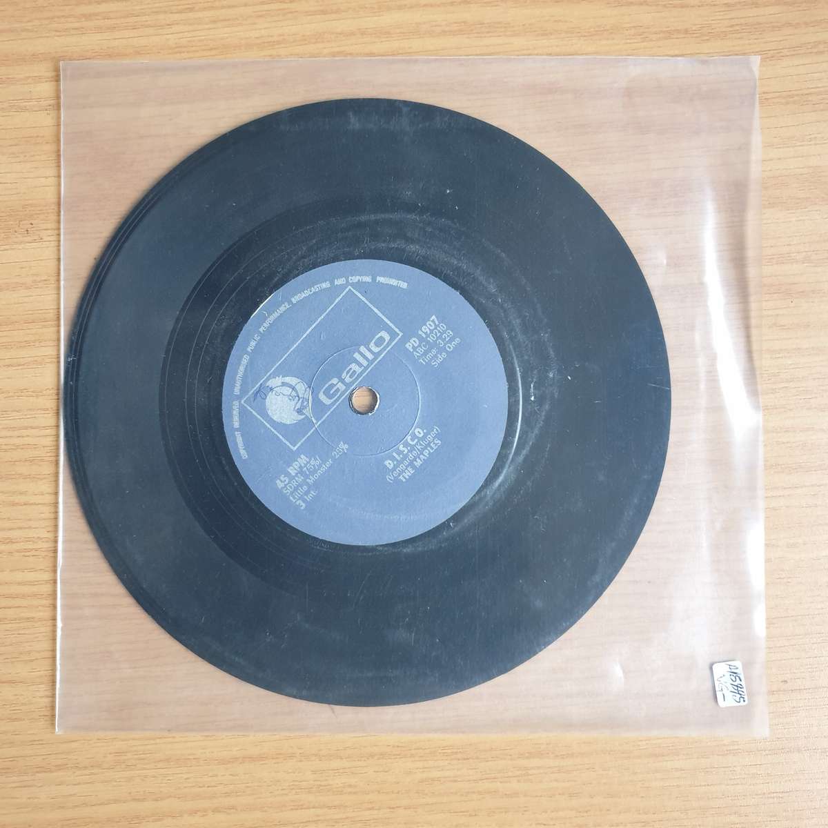 The Maples - D.I.S.C.O. / You're O.K. | Vinyl 7" Single | (VG-)