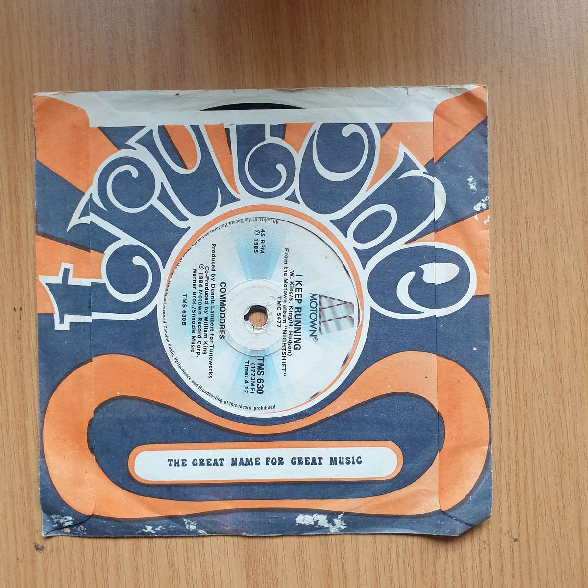 Commodores  Nightshift / I Keep Running | Vinyl 7" Single | (VG-)