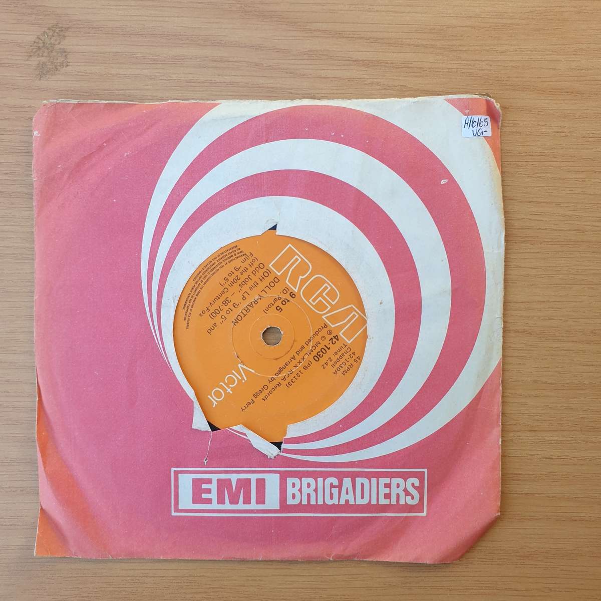 Dolly Parton  9 To 5 | Vinyl 7" Single | (VG-)