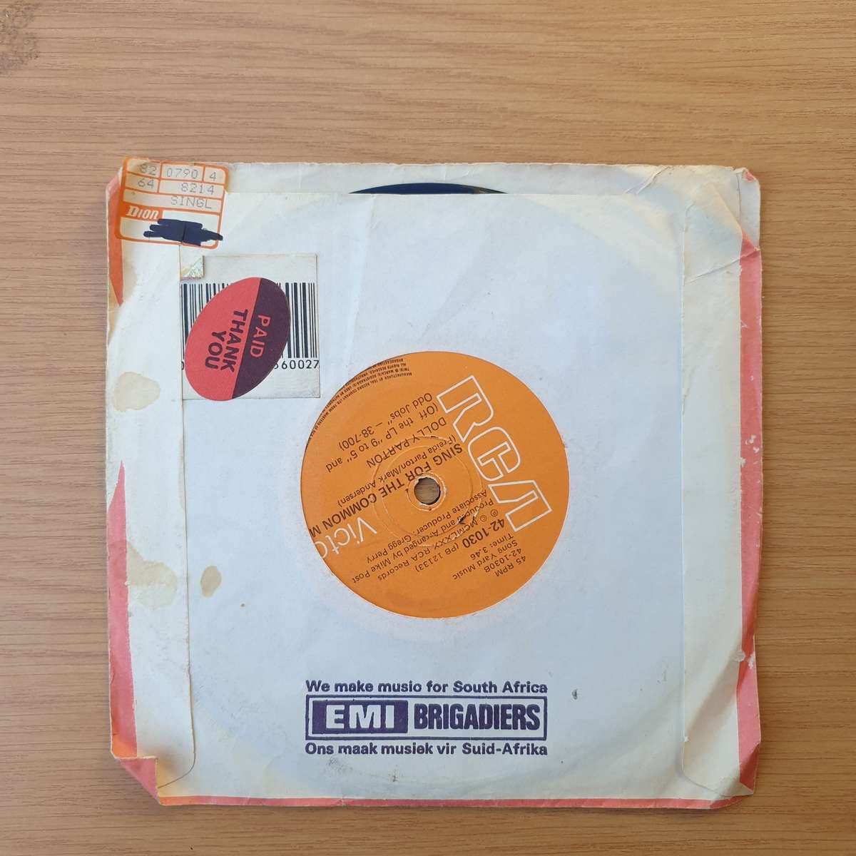 Dolly Parton  9 To 5   | Vinyl 7" Single | (VG-)