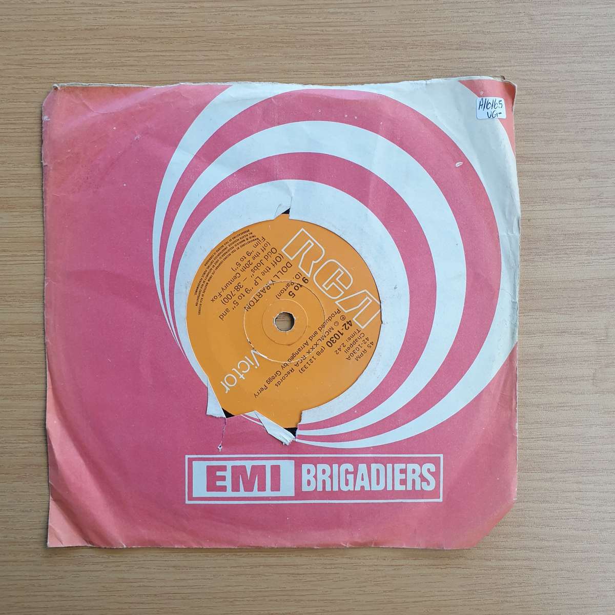 Dolly Parton - 9 To 5    | Vinyl 7" Single | (VG-)
