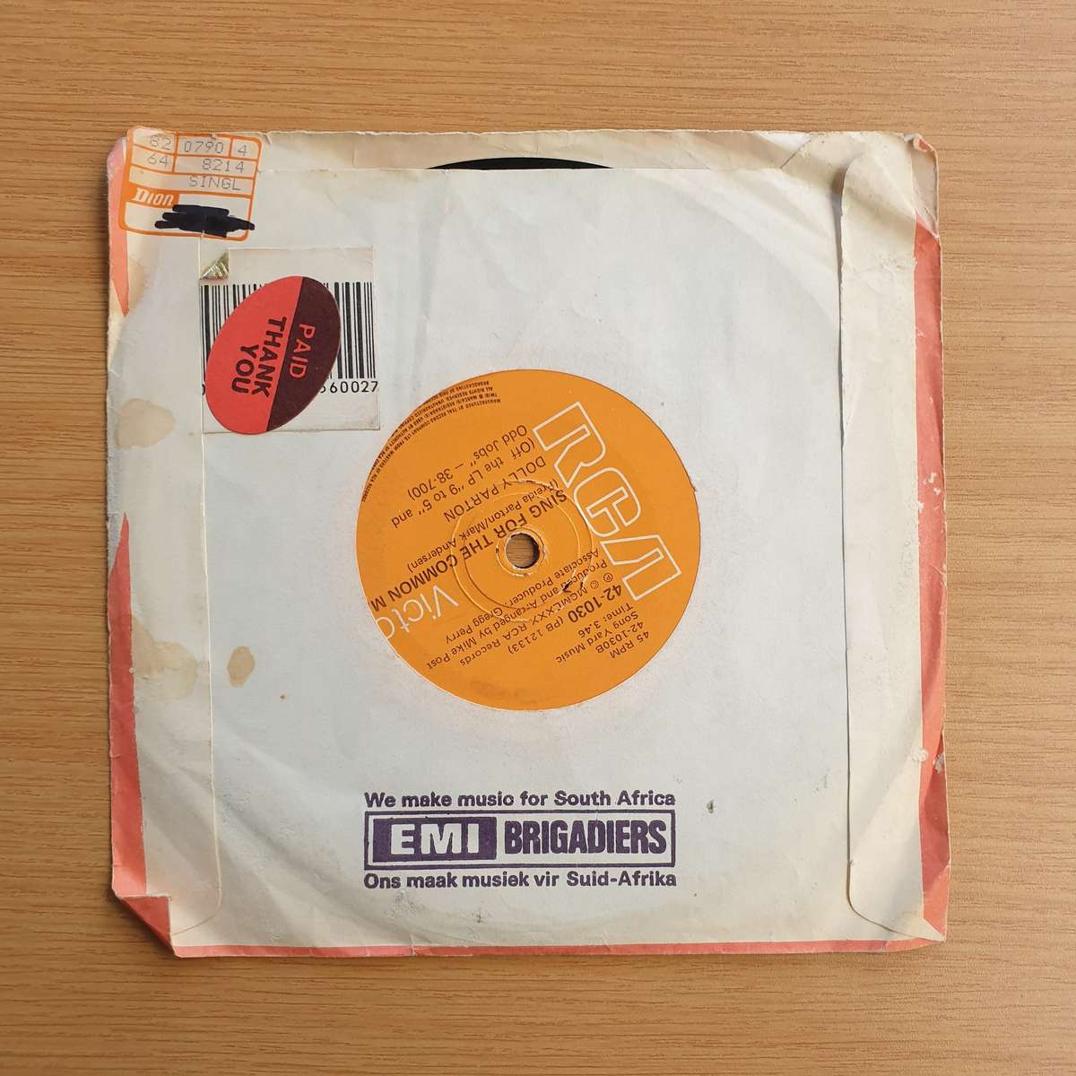 Dolly Parton - 9 To 5    | Vinyl 7" Single | (VG-)