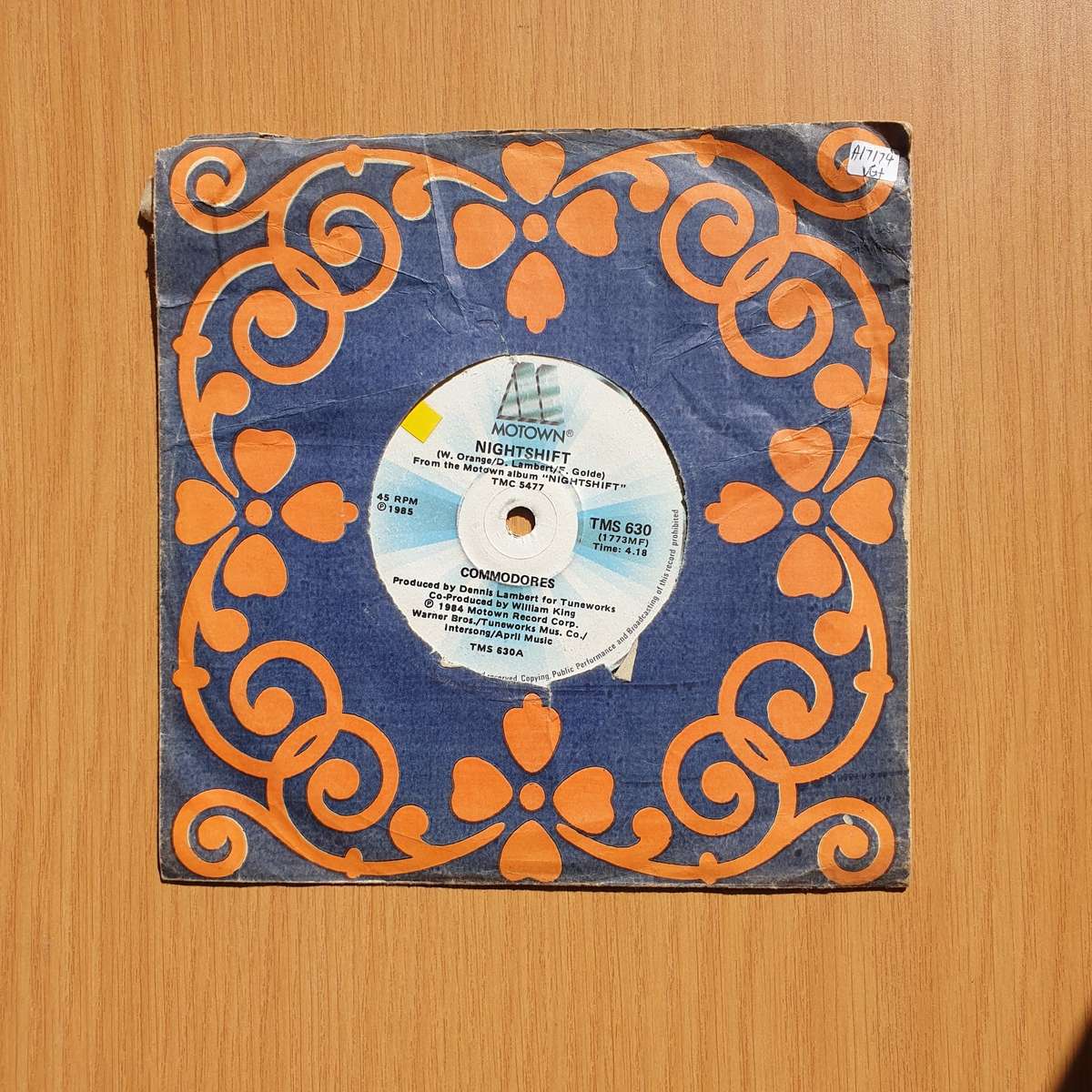 Commodores  Nightshift / I Keep Running | Vinyl 7" Single | (VG+)