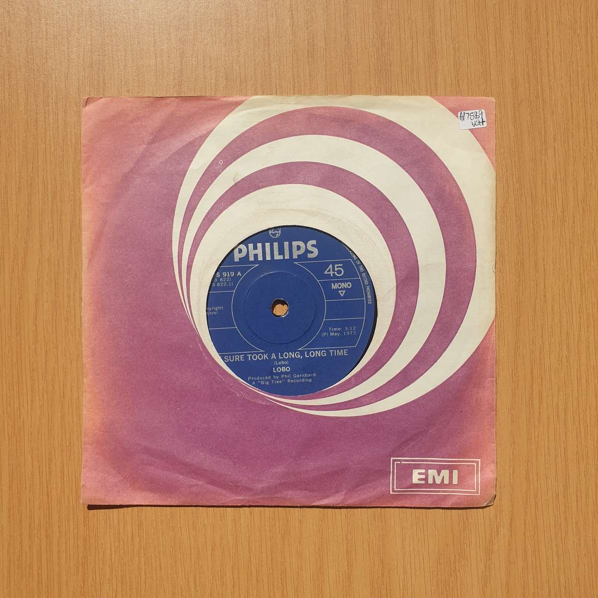 Lobo  It Sure Took A Long, Long Time / Running Deer | Vinyl 7" Single | (VG+)