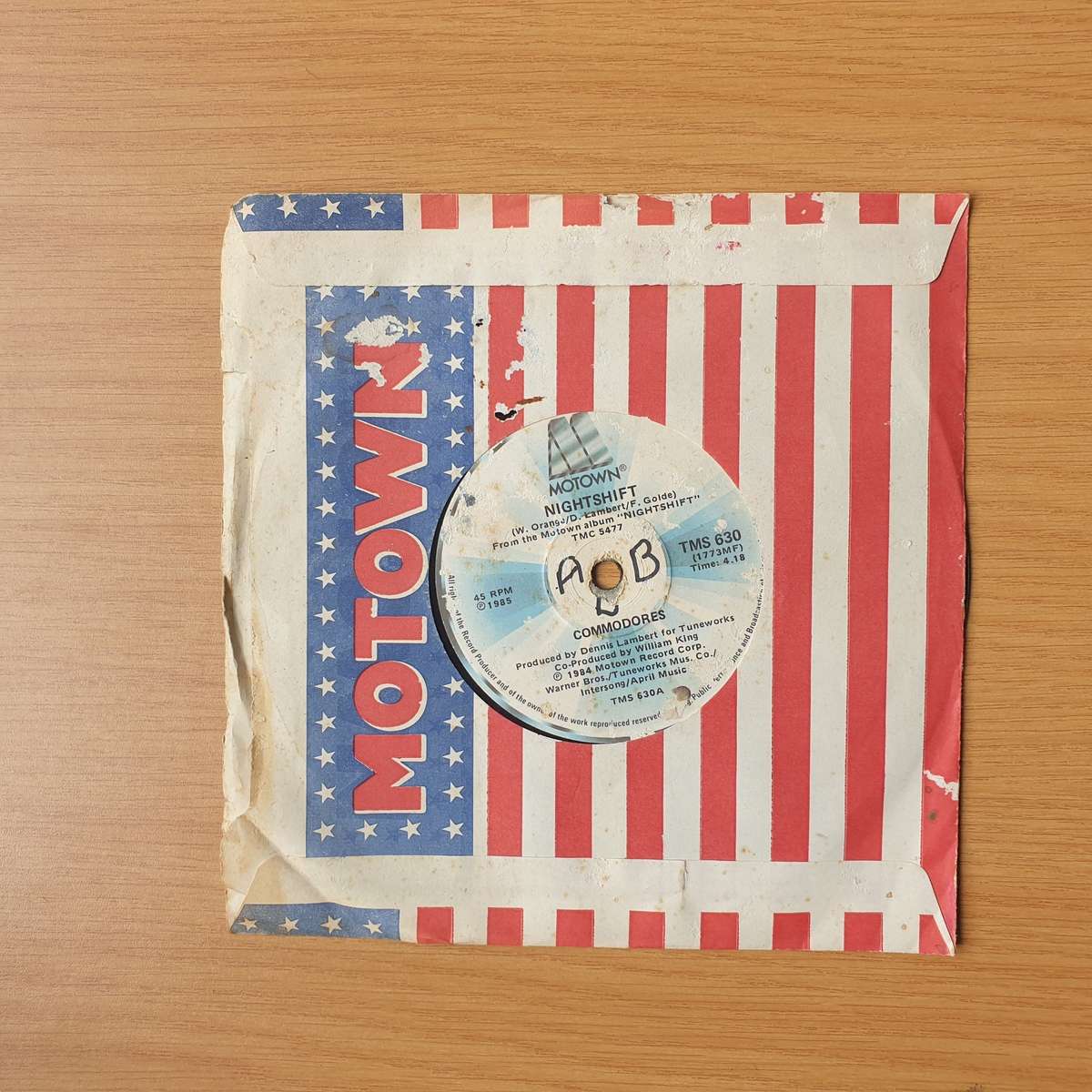 Commodores  Nightshift / I Keep Running | Vinyl 7" Single | (VG+)