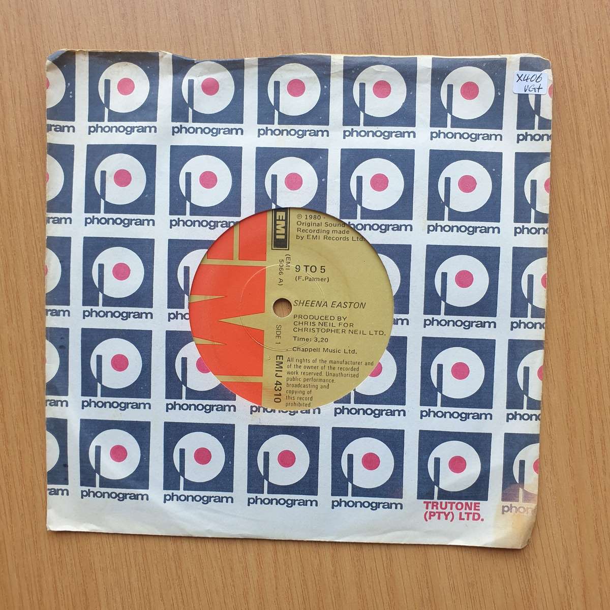 Sheena Easton  9 to 5 | Vinyl 7" Single | (VG+)