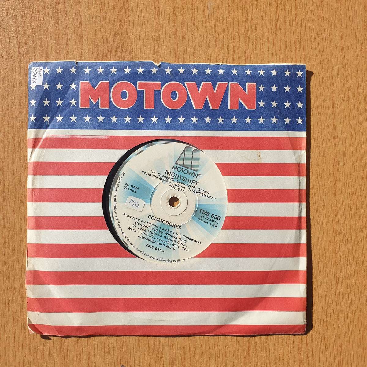 Commodores  Nightshift / I Keep Running | Vinyl 7" Single | (VG+)