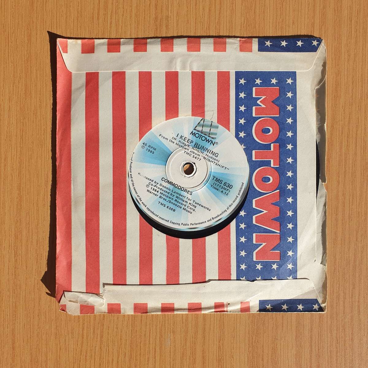 Commodores  Nightshift / I Keep Running | Vinyl 7" Single | (VG+)