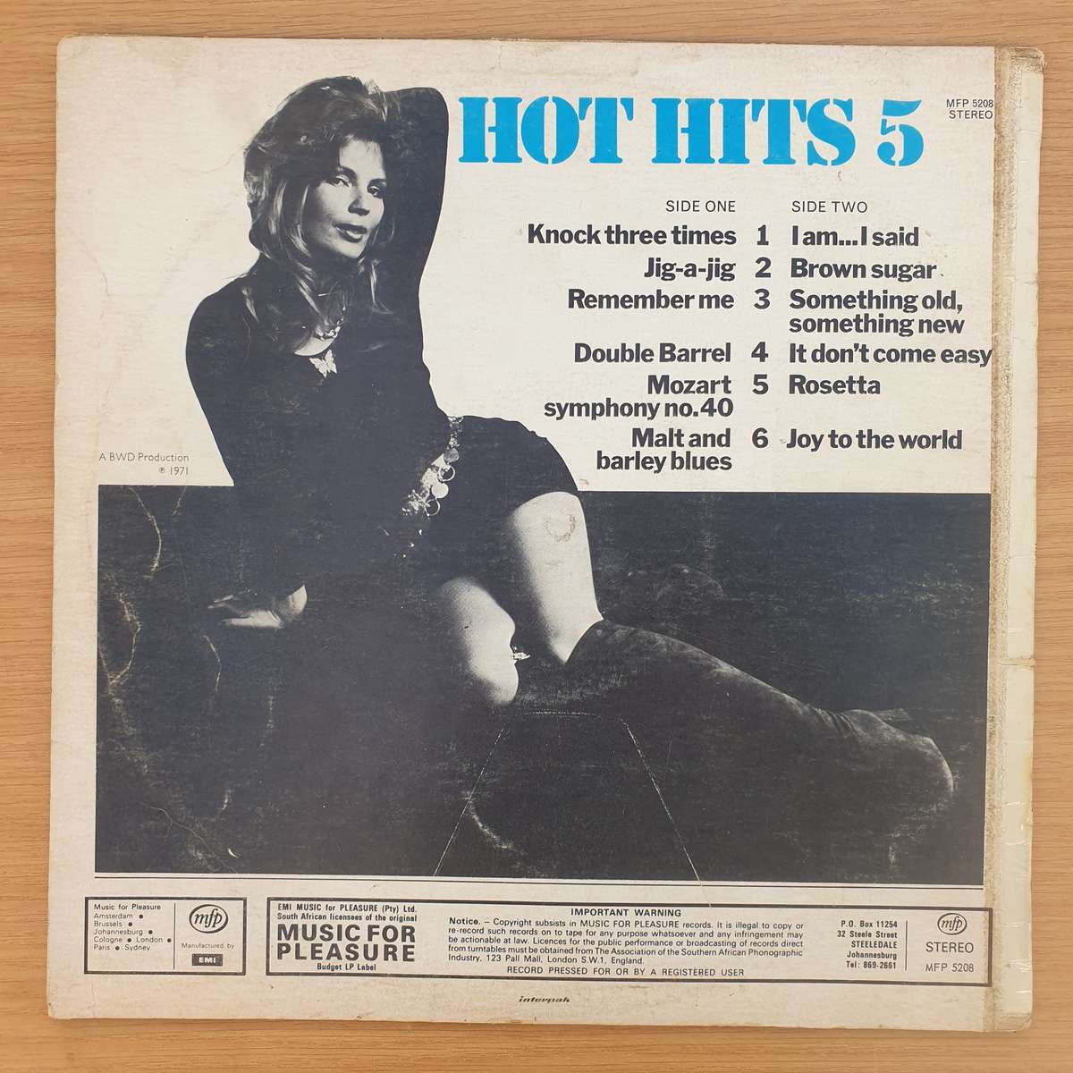 Hot Hits 5 | Vinyl LP Record | (VG+)
