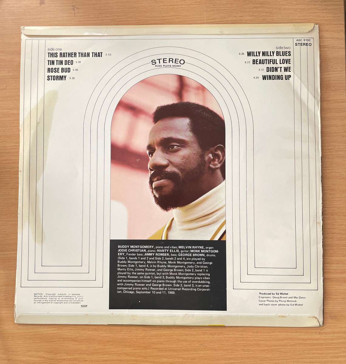 Buddy Montgomery  This Rather Than That - Vinyl LP Record (M)