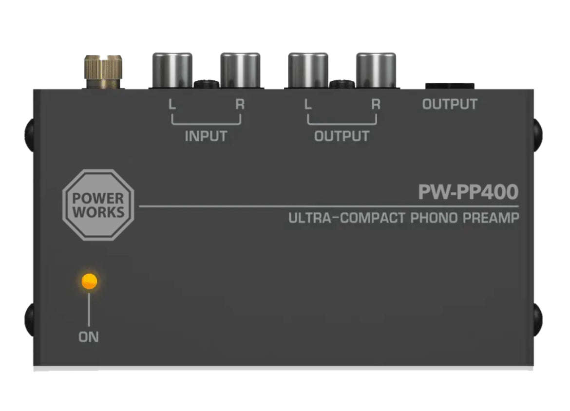 PowerWorks PW400 MM Phono Stage  Vinyl Record Pre-Amplifier for Turntables (PP-PW400) (bobb)