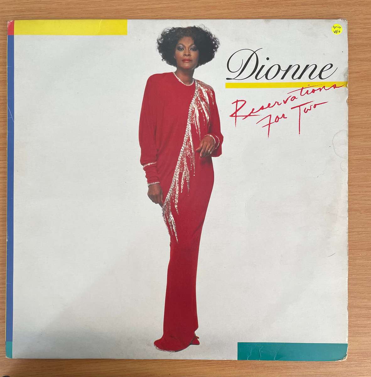 Dionne Warwick  Reservations For Two  - Vinyl LP Record (with original lyrics sheet) - Very...