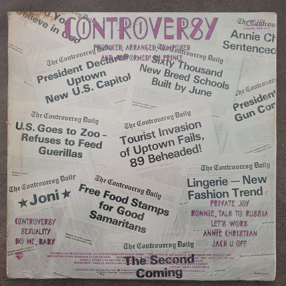 Prince  Controversy - Vinyl LP Record (VG+)