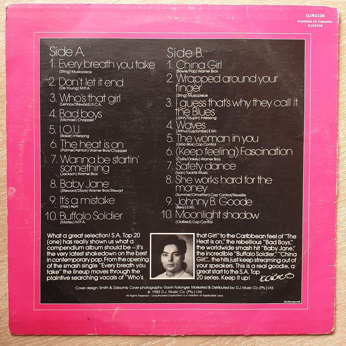 SA Top 20 One - Vinyl LP Record - Opened  - Very-Good- Quality (VG-)