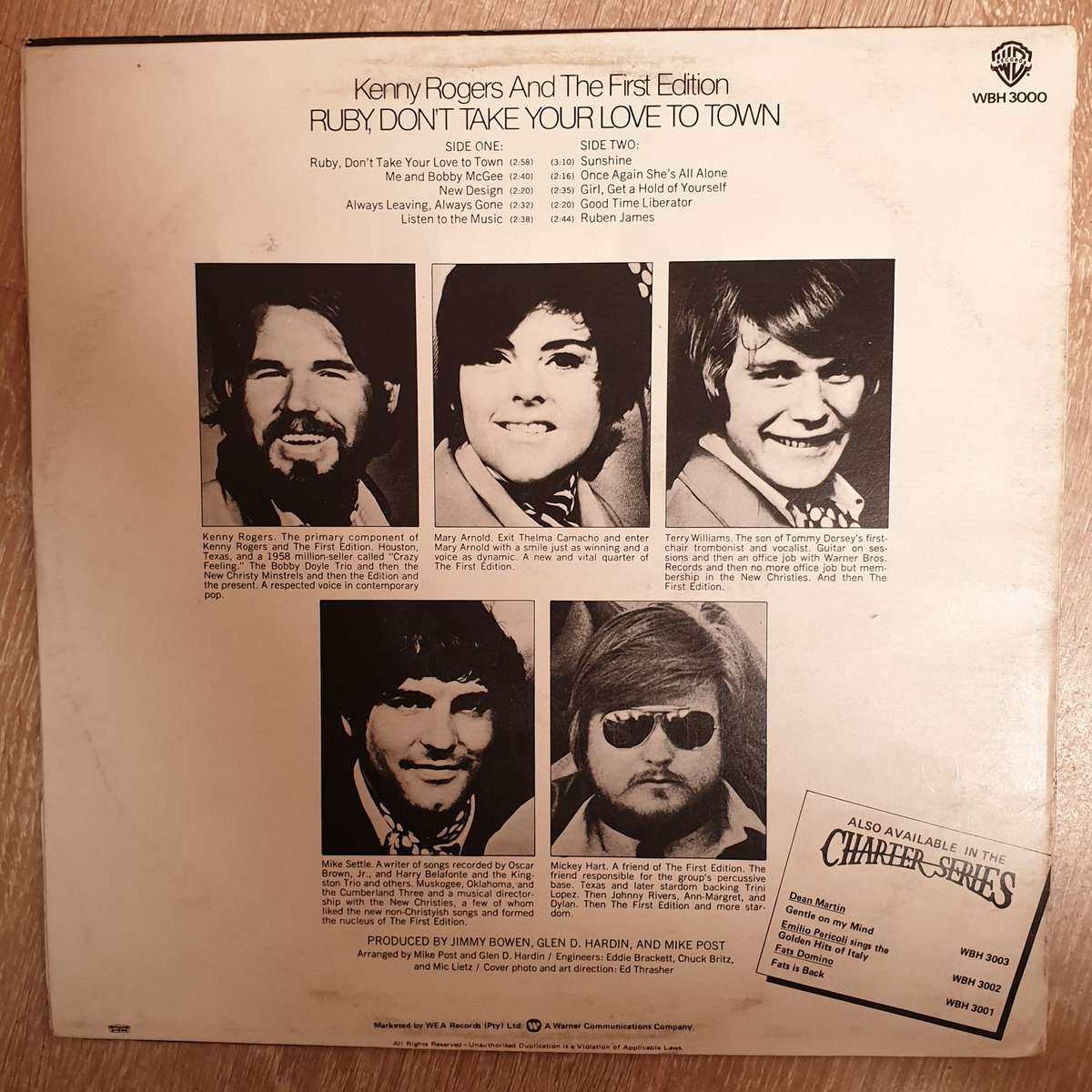 Kenny Rogers And The First Edition  Ruby, Don't Take Your Love To Town - Vinyl Record - Ver...