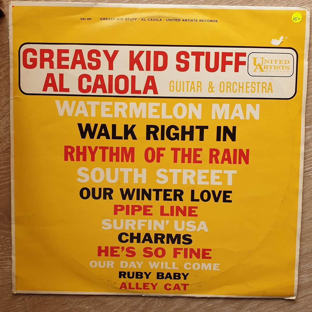 Al Caiola And His Orchestra  Greasy Kid Stuff -  Vinyl LP Record - Very-Good+ Quality (VG+)