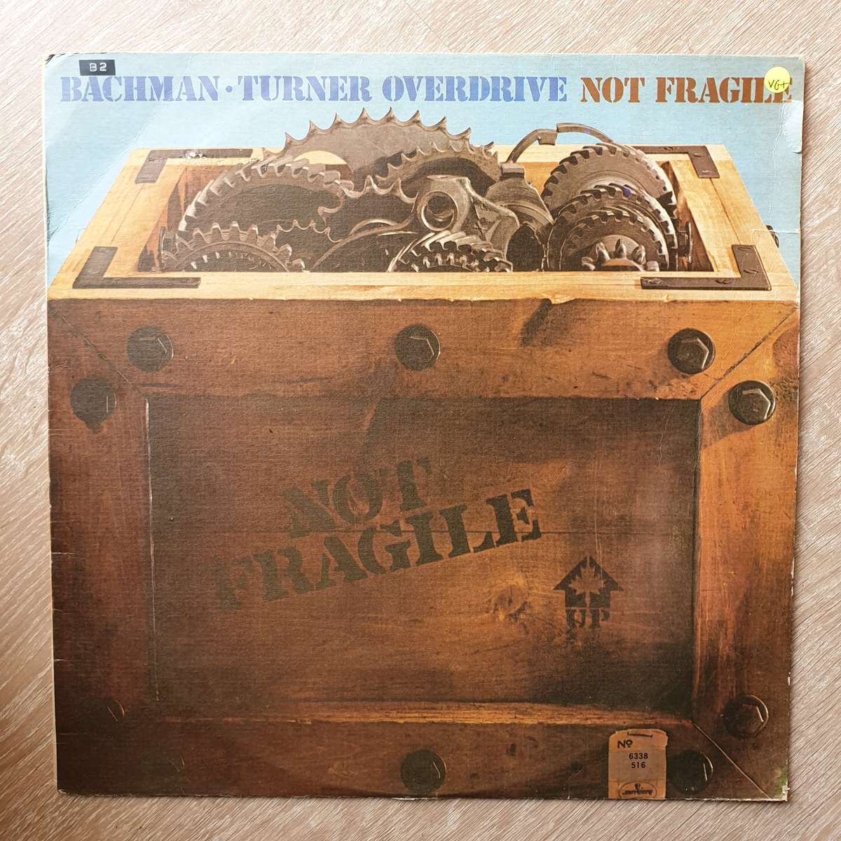 Bachman - Turner Overdrive - Not Fragile  - Vinyl LP Record - Very-Good+ Quality (VG+)