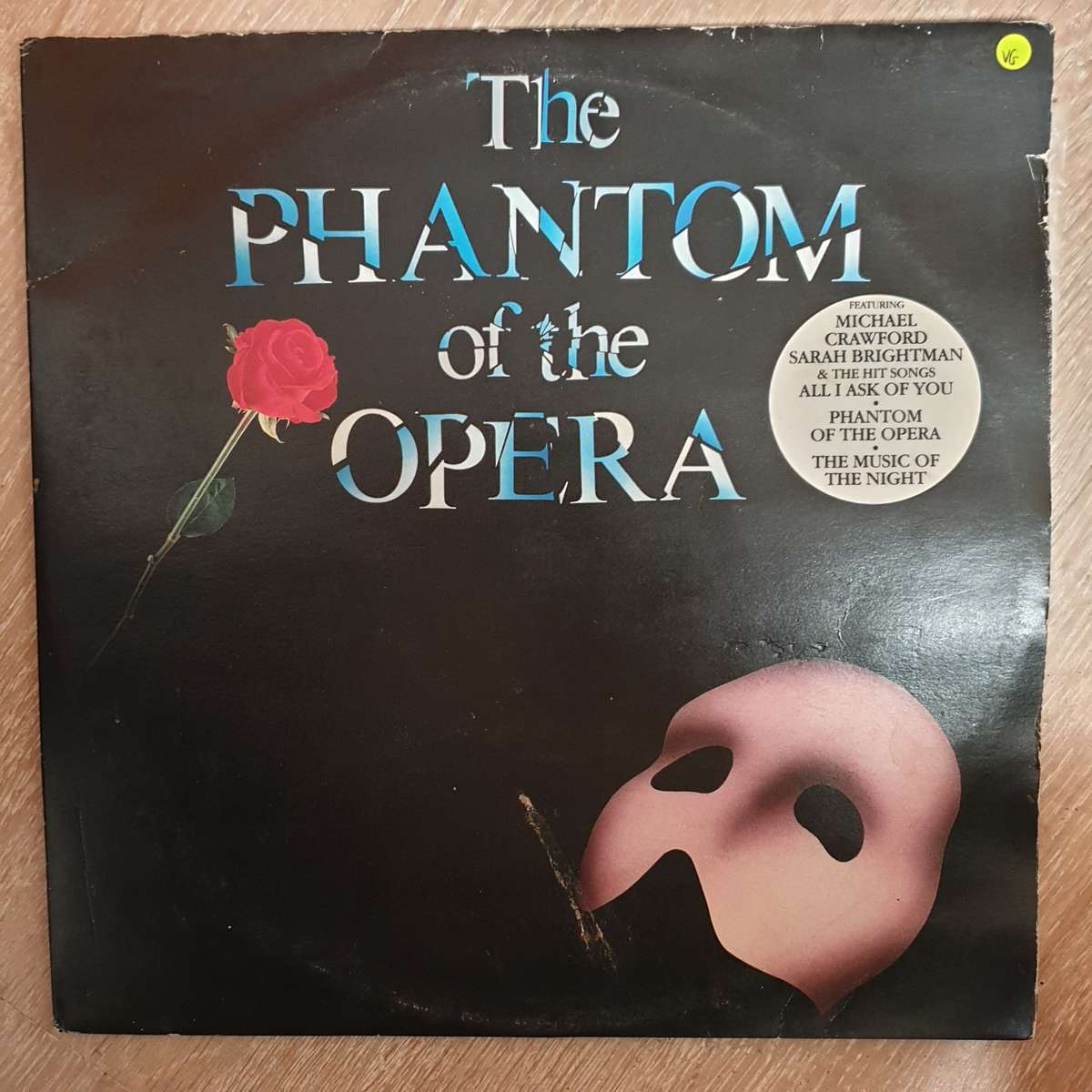 The Phantom Of The Opera -  Vinyl LP Record - Opened  - Very-Good Quality (VG)