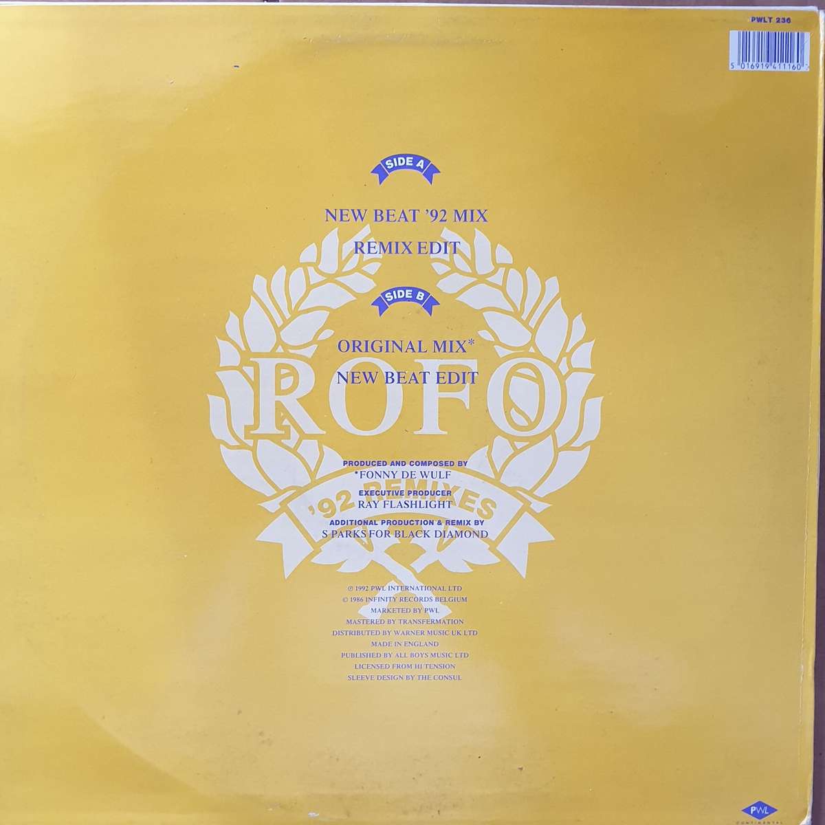 Rofo  Rofo's Theme -  Vinyl Record - Very-Good+ Quality (VG+)
