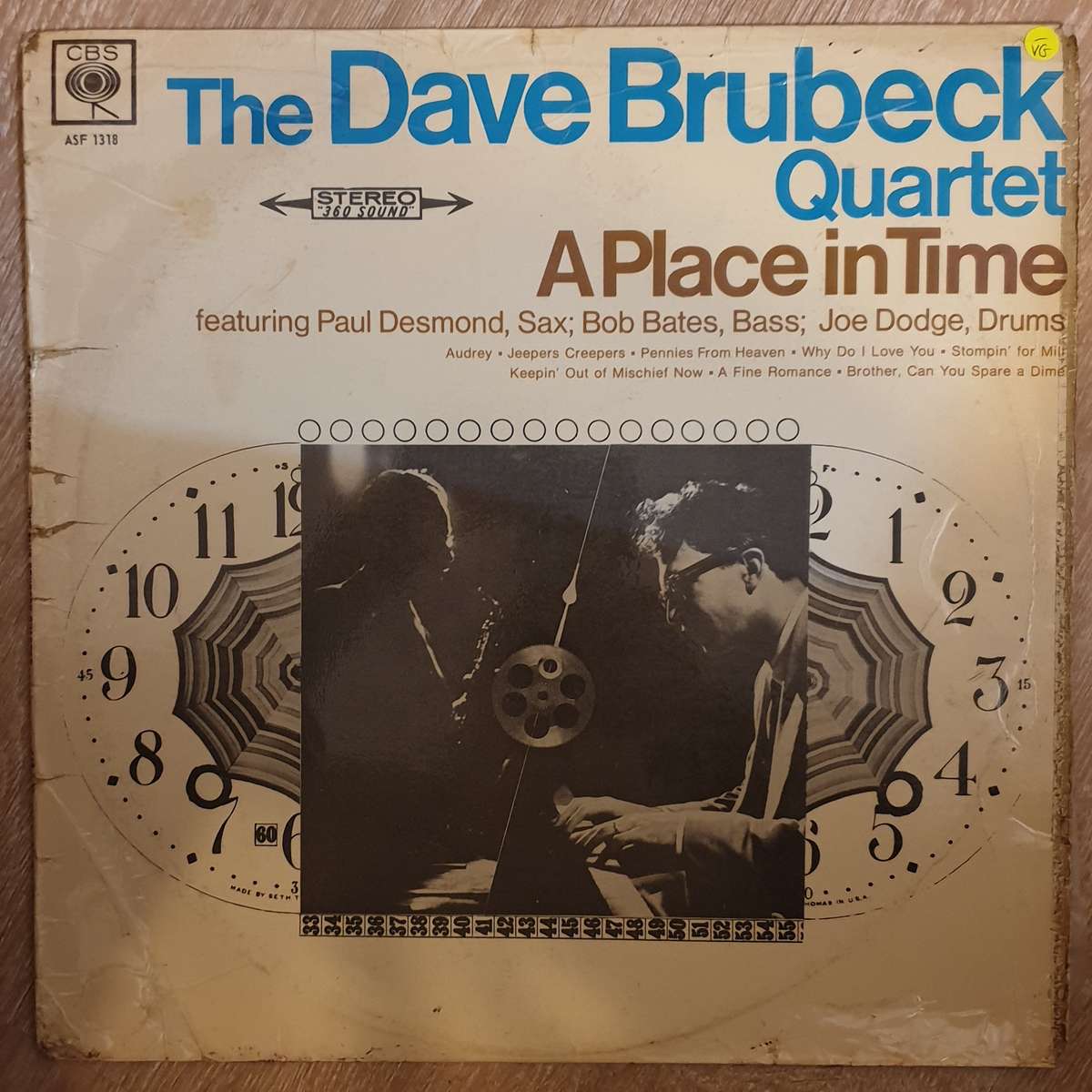 The Dave Brubeck Quartet - A Place In Time - Vinyl Record - Opened  - Very-Good- Quality (VG-)
