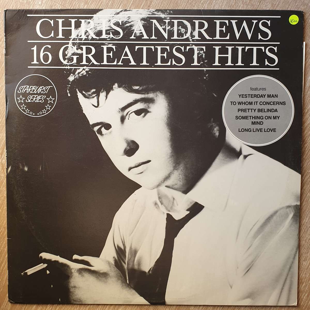 Chris Andrews - 16 Greatest Hits - Vinyl  Record - Very-Good+ Quality (VG+)