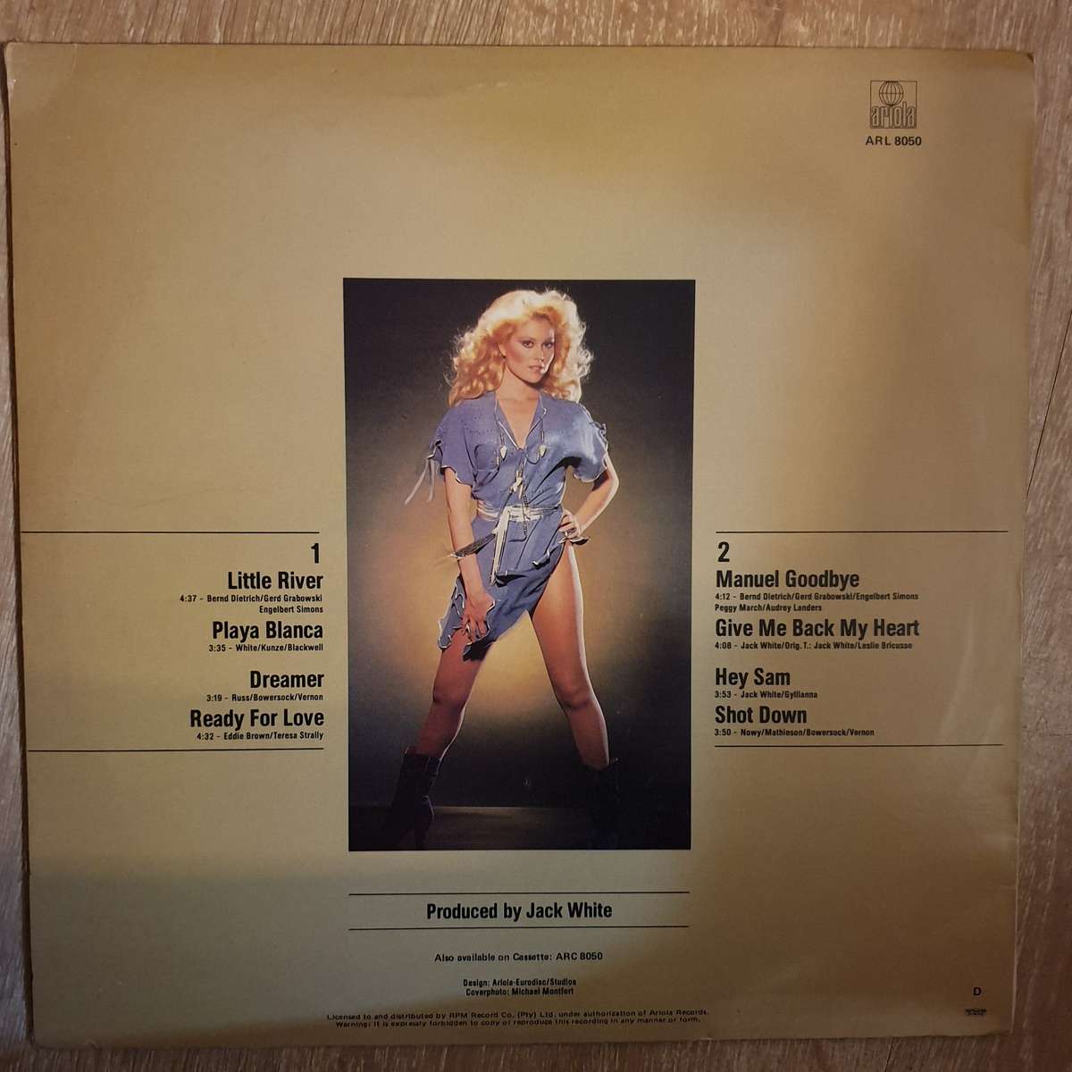 Audrey Landers  Manuel Goodbye - Vinyl LP Record - Opened  - Very-Good+ Quality (VG+)