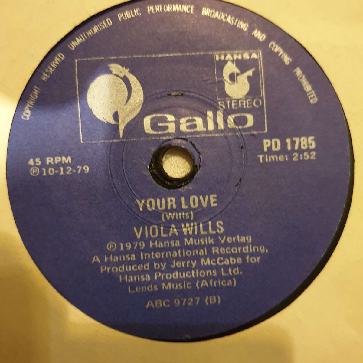 Viola Wills  Gonna Get Along Without You Now - Vinyl 7" Record - Very-Good+ Quality (VG+)