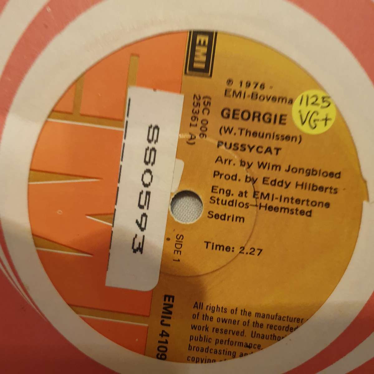 Pussycat  Georgie / Take Me - Vinyl 7" Record - Very-Good+ Quality (VG+)