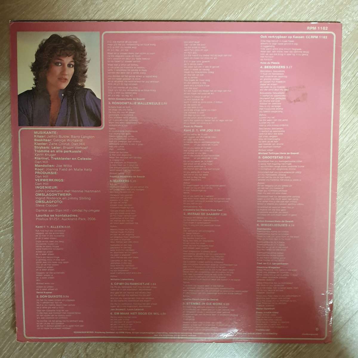 Laurika Rauch  - Vir Jou - Vinyl LP Record - Opened  - Very-Good+ Quality (VG+)