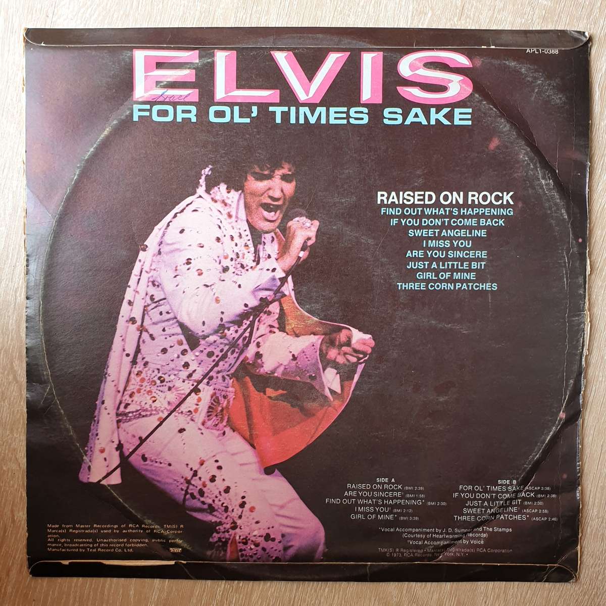 Elvis Presley  Raised On Rock - Vinyl LP Record - Opened  - Very-Good Quality (VG)