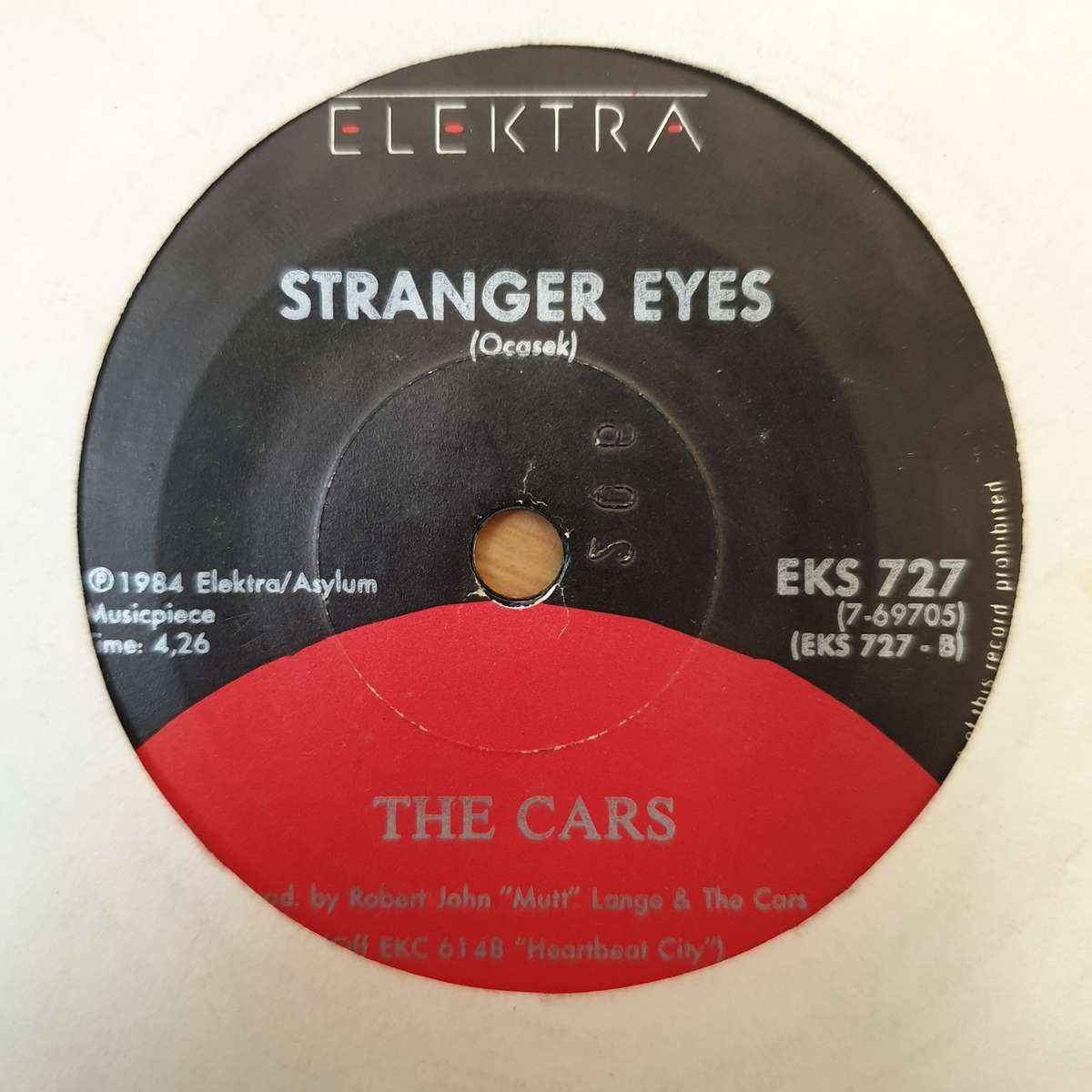 The Cars  Drive - Vinyl 7" Record - Opened  - Very-Good Quality (VG)
