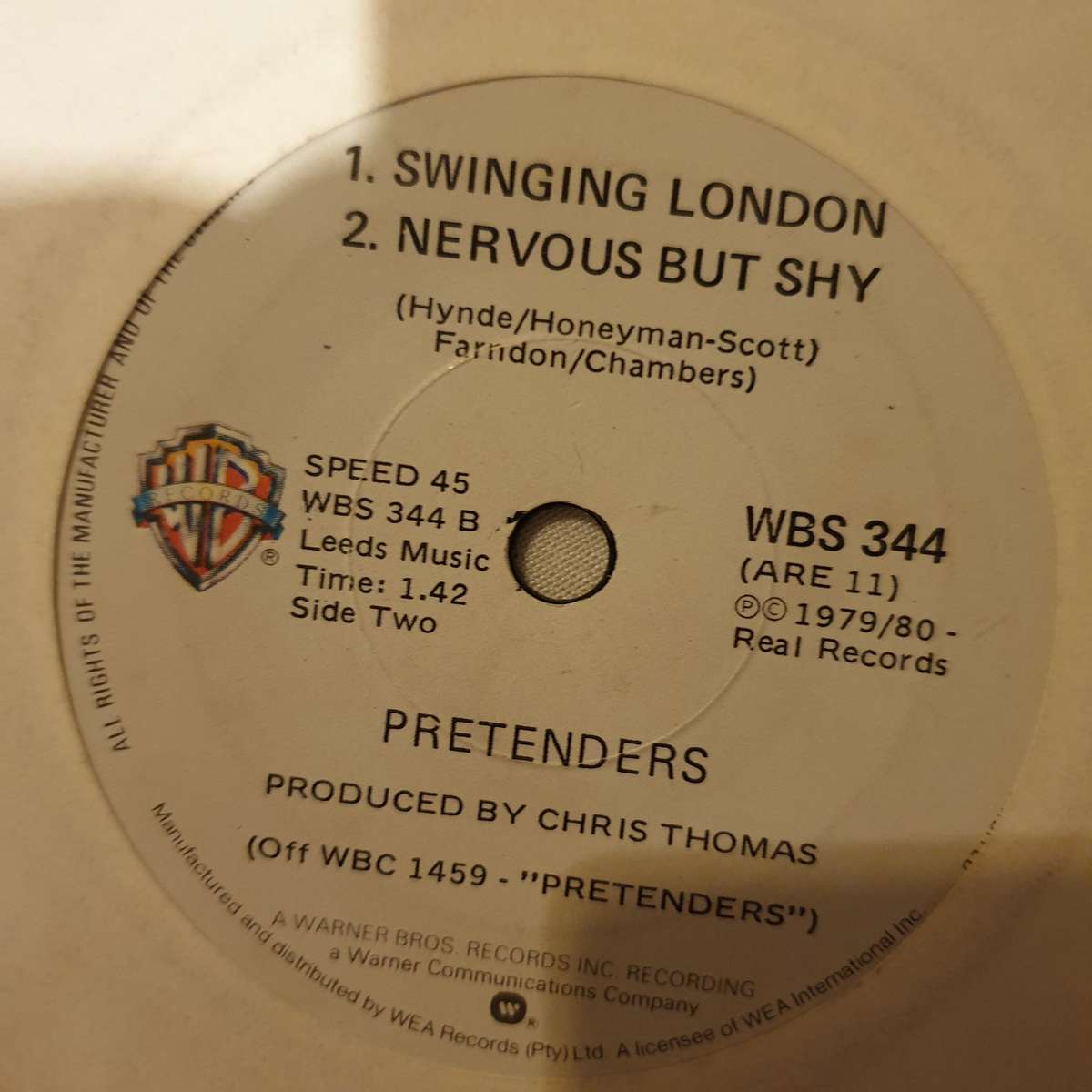 Pretenders  Brass In Pocket - Vinyl 7" Record - Very-Good+ Quality (VG+)